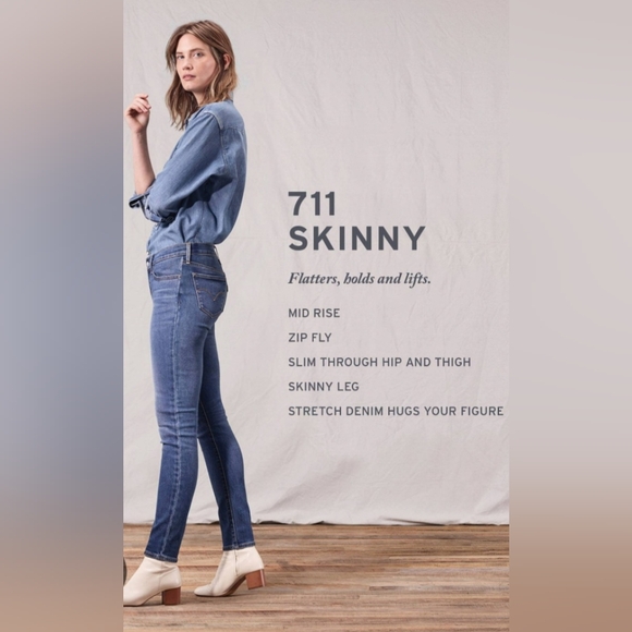 711 Levi's skinny jeans size 32 - Picture 10 of 10